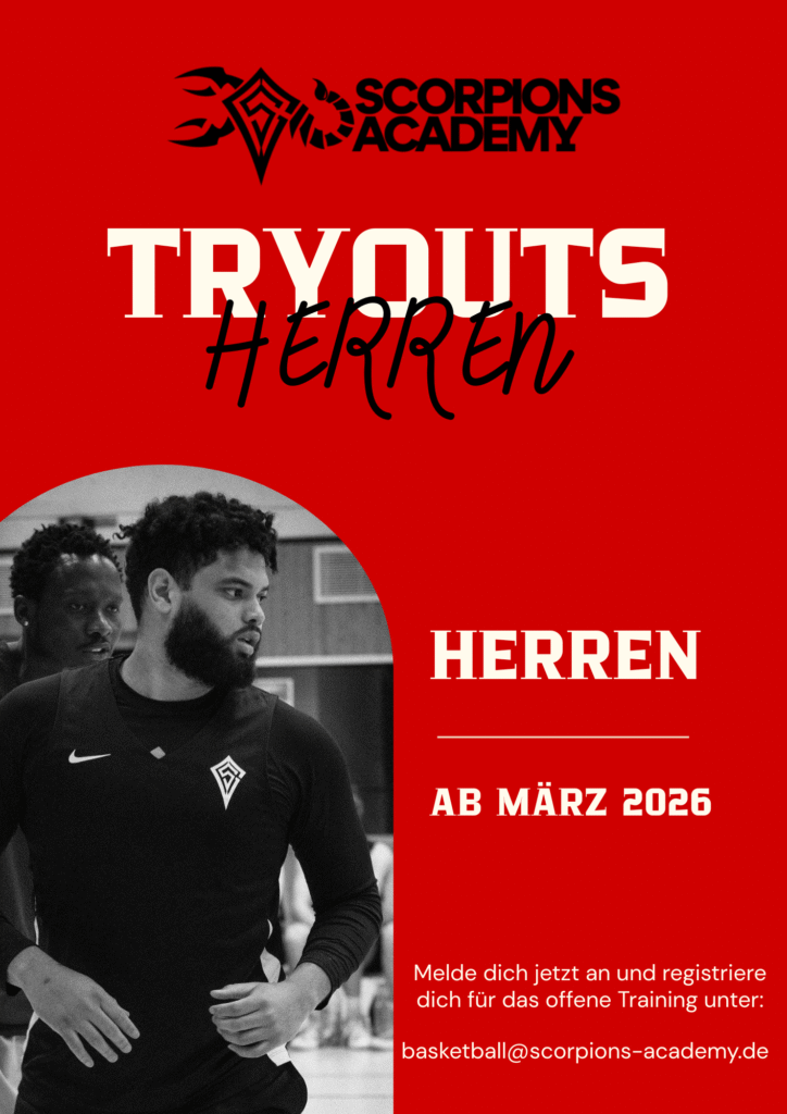 scorpions academy tryouts herren